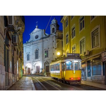 Lais Puzzle - Straßenbahn der Linie 28 in Lissabon, Portugal, bei Nacht - 1.000 Teile