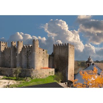 Lais Puzzle - Mittelalterliche Steinburg in der Stadt Obidos in Portugal - 1.000 Teile