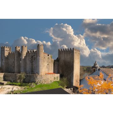 Lais Puzzle - Mittelalterliche Steinburg in der Stadt Obidos in Portugal - 2.000 Teile