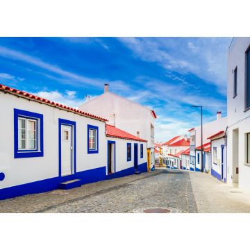 Lais Puzzle - Blick auf die Altstadt von Vila Nova de Milfontes, Portugal - 1.000 Teile