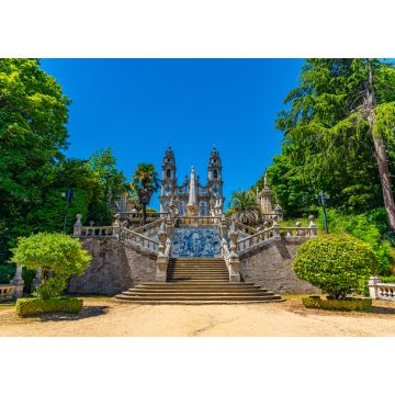 Lais Puzzle - Treppe, die zur Kirche Unserer Lieben Frau der Heilmittel in Lamego, Portugal, führt - 1.000 Teile