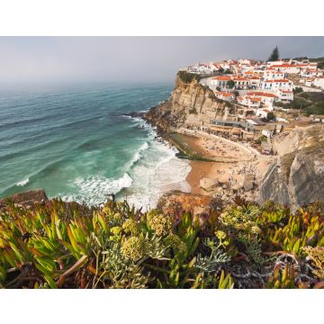 Lais Puzzle - Sintra, Lissabon, Portugal. Azenhas do Mar weißes Dorf Wahrzeichen auf der Klippe und Atlantik Wellen - 40, 100, 200, 500, 1.000 & 2.000 Teile