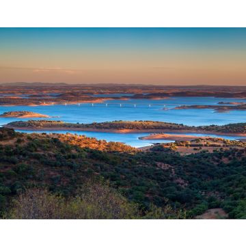 Lais Puzzle - Portugal, Monsaraz. Blick von den Festungsmauern auf den Fluss Guadiana bei Sonnenuntergang - 40, 100, 200, 500, 1.000 & 2.000 Teile