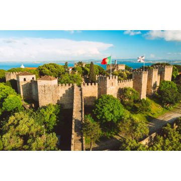 Lais Puzzle - Burg Sao Jorge oder Burg St. Georg in Lissabon, Portugal - 2.000 Teile