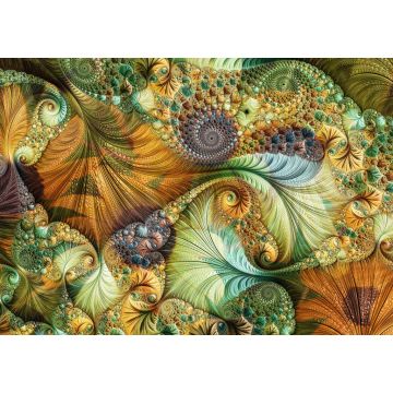 Lais Puzzle - Ein abstraktes, computergeneriertes Fraktal-Design. Ein Fraktal ist ein unendliches Muster. Fraktale sind unendlich komplexe Muster, die in verschiedenen Maßstäben selbstähnlich sind. - 1.000 Teile