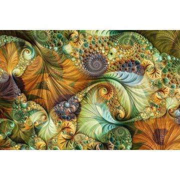 Lais Puzzle - Ein abstraktes, computergeneriertes Fraktal-Design. Ein Fraktal ist ein unendliches Muster. Fraktale sind unendlich komplexe Muster, die in verschiedenen Maßstäben selbstähnlich sind. - 2.000 Teile