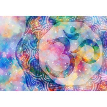 Lais Puzzle - Abstrakte Mandala Grafik-Design und Hinduismus Symbol mit Aquarell digitale Kunst Malerei - 1.000 Teile