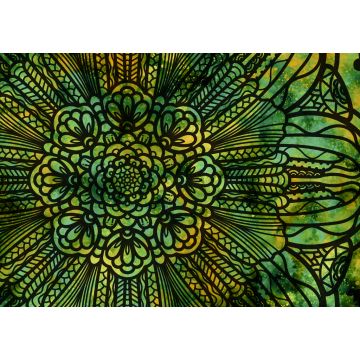 Lais Puzzle - Abstraktes Mandala Grafikdesign und Aquarell digitale Kunst Malerei - 1.000 Teile