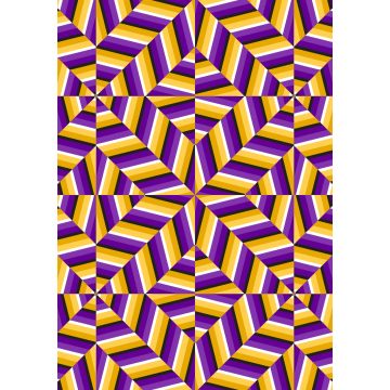 Lais Puzzle - Lila goldene optische Täuschung nahtlose Muster. Abstrakte Bewegung des Mosaiks - 1.000 Teile