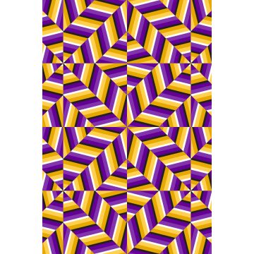 Lais Puzzle - Lila goldene optische Täuschung nahtlose Muster. Abstrakte Bewegung des Mosaiks - 2.000 Teile