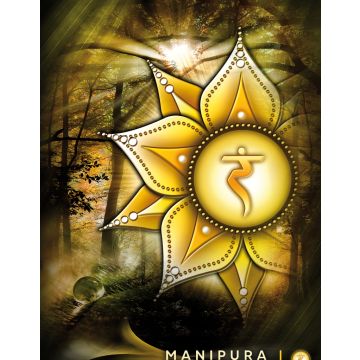 Lais Puzzle - Kunstwerk, Solarplexus-Chakra-Symbol (Manipura) - 40, 100, 200, 500, 1.000 & 2.000 Teile