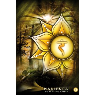 Lais Puzzle - Kunstwerk, Solarplexus-Chakra-Symbol (Manipura) - 2.000 Teile