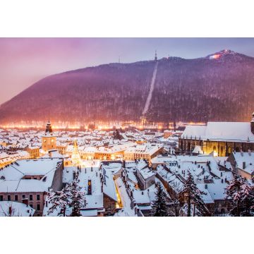 Lais Puzzle - Blick von oben über Brasov im Winter, Rumänien - 1.000 Teile