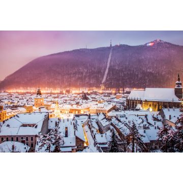 Lais Puzzle - Blick von oben über Brasov im Winter, Rumänien - 2.000 Teile