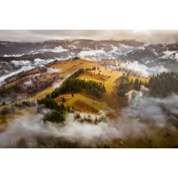 Lais Puzzle - Nebliger Morgen in Siebenbürgen, Rumänien, in der Nähe des Rucar-Bran-Passes - 2.000 Teile