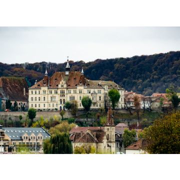 Lais Puzzle - Alte Stadt Sighisoara in Rumänien, Panoramablick auf alten Uhrenturm, Burg und mittelalterliche Architektur. Historische europäische Stadt mit Dracula-Haus - 100, 200, 500, 1.000 & 2.000 Teile