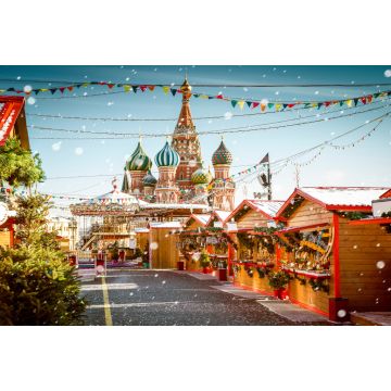 Lais Puzzle - Weihnachtlicher Dorfmarkt auf dem Roten Platz in Moskau, Russland - 2.000 Teile