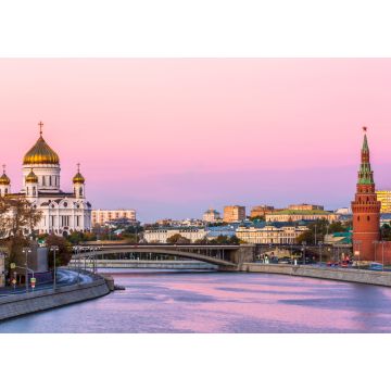 Lais Puzzle - Christ-Erlöser-Kathedrale und Moskwa-Fluss in der Abenddämmerung in Moskau, Russland, Architektur und Wahrzeichen von Moskau - 1.000 Teile