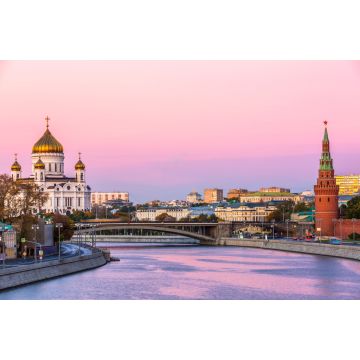 Lais Puzzle - Christ-Erlöser-Kathedrale und Moskwa-Fluss in der Abenddämmerung in Moskau, Russland, Architektur und Wahrzeichen von Moskau - 2.000 Teile