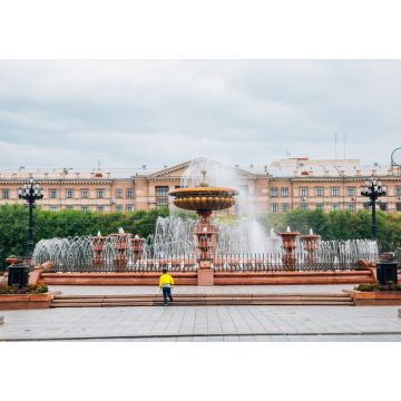 Lais Puzzle - Brunnen auf dem Leninplatz in Chabarowsk, Russland - 1.000 Teile