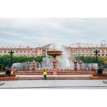 Lais Puzzle - Brunnen auf dem Leninplatz in Chabarowsk, Russland - 2.000 Teile