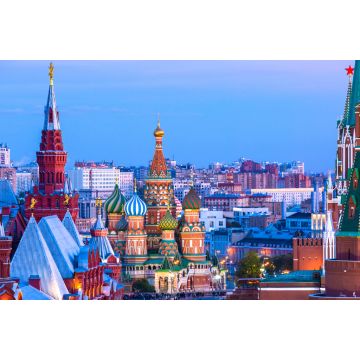 Lais Puzzle - Basilius-Kathedrale auf dem Roten Platz in Moskau bei Nacht - 2.000 Teile