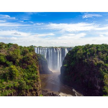Lais Puzzle - Panoramablick mit dramatischem Wasserfall und Wolken an den Victoriafällen, Simbabwe, Sambia - 40, 100, 200, 500, 1.000 & 2.000 Teile