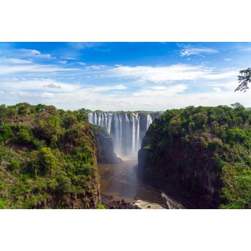 Lais Puzzle - Panoramablick mit dramatischem Wasserfall und Wolken an den Victoriafällen, Simbabwe, Sambia - 2.000 Teile
