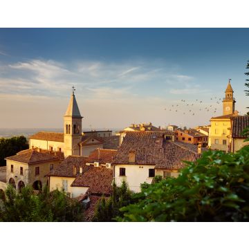 Lais Puzzle - Blick bei Sonnenuntergang auf den Kleinstaat San Marino und die italienische Region Emilia-Romagna von den Dächern der Stadt San Marino - 40, 100, 200, 500, 1.000 & 2.000 Teile