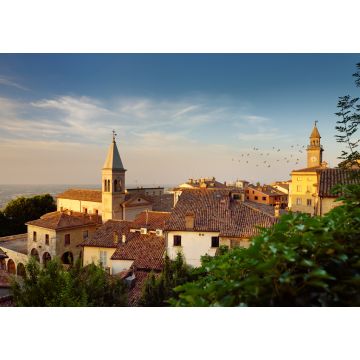 Lais Puzzle - Blick bei Sonnenuntergang auf den Kleinstaat San Marino und die italienische Region Emilia-Romagna von den Dächern der Stadt San Marino - 1.000 Teile