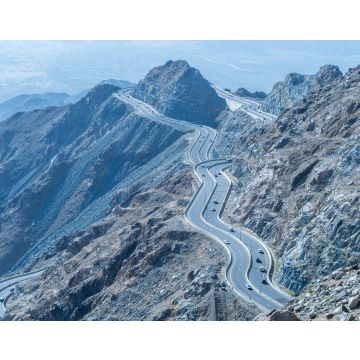 Lais Puzzle - Al Hada Mountain in Taif City, Saudi-Arabien, mit schöner Aussicht auf die Berge und die Al Hada Straße zwischen den Bergen - 40, 100, 200, 500, 1.000 & 2.000 Teile