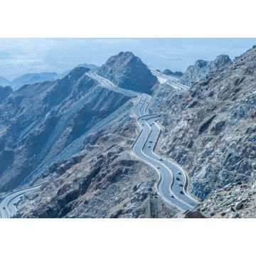 Lais Puzzle - Al Hada Mountain in Taif City, Saudi-Arabien, mit schöner Aussicht auf die Berge und die Al Hada Straße zwischen den Bergen - 1.000 Teile