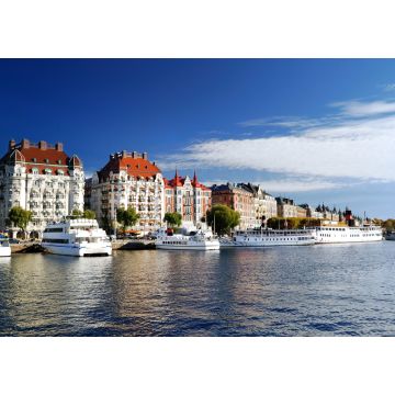 Lais Puzzle - Weite Sicht auf den Hafenteil von Stockholm. Schweden - 1.000 Teile