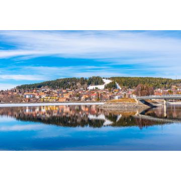 Lais Puzzle - Blick auf die Insel Froso und Skyline von Ostersund in Schweden - 2.000 Teile