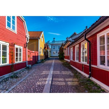 Lais Puzzle - Traditionelle Holzgebäude im Viertel Gamla Stan in Gavle, Schweden - 1.000 Teile