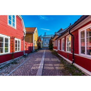 Lais Puzzle - Traditionelle Holzgebäude im Viertel Gamla Stan in Gavle, Schweden - 2.000 Teile