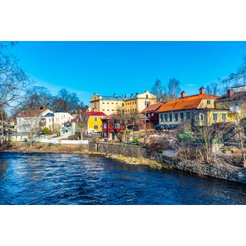 Lais Puzzle - Wohngebäude entlang des Flusses Gavlean in Gavle, Schweden - 2.000 Teile