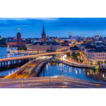 Lais Puzzle - Stockholm. Stadtufer bei Sonnenuntergang - 2.000 Teile