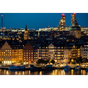 Lais Puzzle - Nora-Torben-Wolkenkratzer über der Skyline von Kungsholmen in Stockholm, Schweden - 1.000 Teile