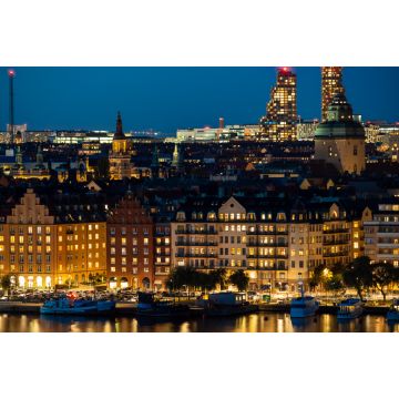 Lais Puzzle - Nora-Torben-Wolkenkratzer über der Skyline von Kungsholmen in Stockholm, Schweden - 2.000 Teile