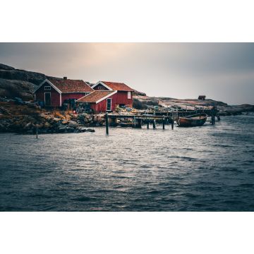 Lais Puzzle - See in Schweden, tolle Landschaft am Morgen bei Sonnenaufgang, schwedische Kultur und Wälder, am See und am Meer. Wasser Langzeitbelichtung - 2.000 Teile