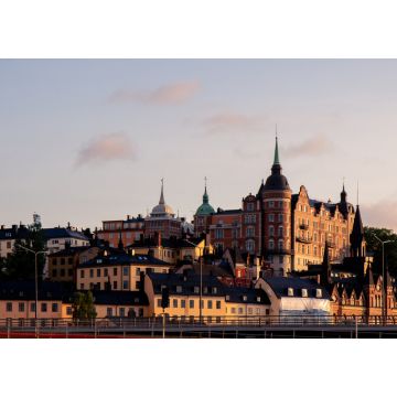 Lais Puzzle - Gestapelte Gebäude auf einem Hügel in Stockholm Schweden während des Sonnenuntergangs im Sommer - 1.000 Teile