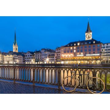 Lais Puzzle - Zürich Skyline, Schweiz - Blick auf Fraumünsterkirche und Chu - 1.000 Teile