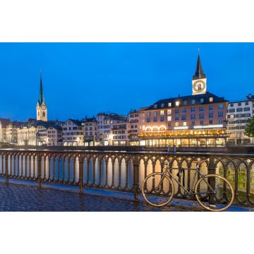 Lais Puzzle - Zürich Skyline, Schweiz - Blick auf Fraumünsterkirche und Chu - 2.000 Teile