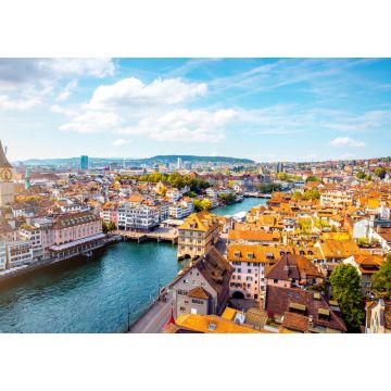 Lais Puzzle - Panoramablick auf die Altstadt von Zürich Stadt in der Schweiz - 1.000 Teile
