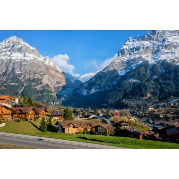Lais Puzzle - Panoramablick auf das schöne Bergdorf Grindelwald in der Schweiz - 2.000 Teile