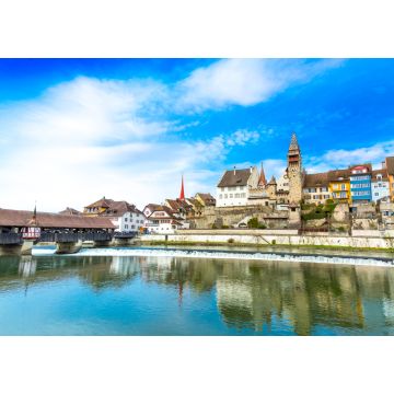 Lais Puzzle - Altstadt von Bremgarten über der Reuss in der Schweiz - 1.000 Teile