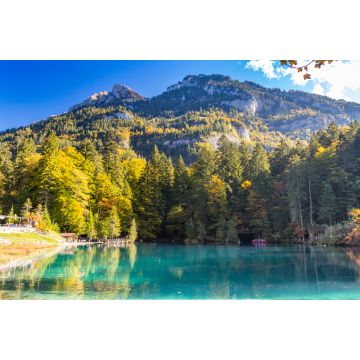 Lais Puzzle - Naturpark Blausee in Kandersteg, Schweiz, Herbstfärbung mit klarem Wasser - 2.000 Teile