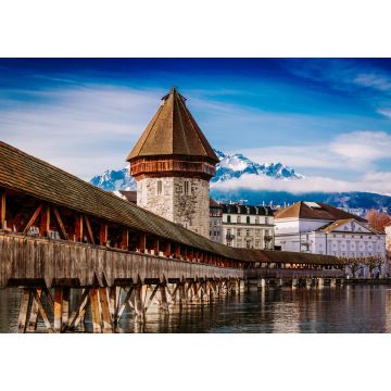 Lais Puzzle - Kapellbrucke und Wasserturm Wahrzeichen von Luzern, Schweiz - 1.000 Teile