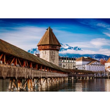 Lais Puzzle - Kapellbrucke und Wasserturm Wahrzeichen von Luzern, Schweiz - 2.000 Teile